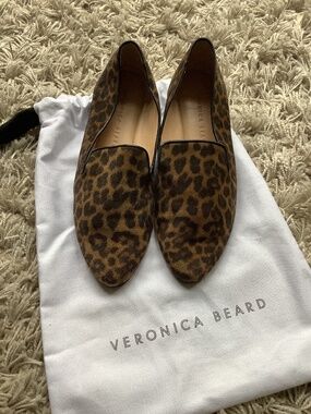 Veronica Beard Leopard Flats